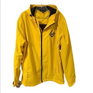 Port Authority Torrent Mens XL Waterproof Hooded Rain Jacket Coat Yellow J7710